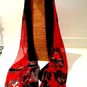 Royal Burgundy Elegant Scarf